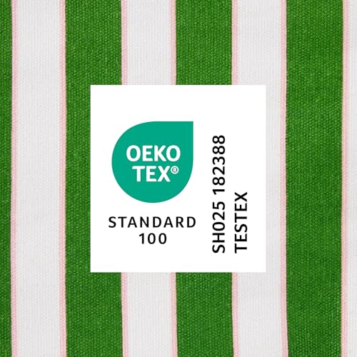 kate spade new york Botanical Stripe Pot Holder 2-Pack Set, 7" x 10", Green/Pink - color: Green/Pink