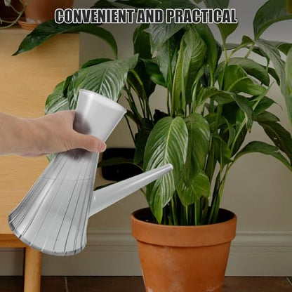 Balacoo Plant Watering Can for Indoor Plants with Long Spout, 1.3l Gray Watering Kettle for Gardening and Floral Arrangements