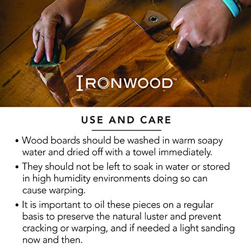 Ironwood Gourmet Oslo End Grain Utility Cutting Board, 14 x 16 Inches, Natural Acacia Wood - size: 15.8"L x 14"W