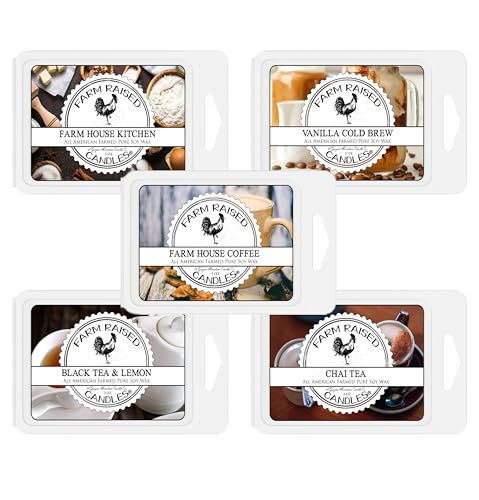 Coffee House Soy Wax Melts Variety Pack, 5 Count 1 Pound Pack