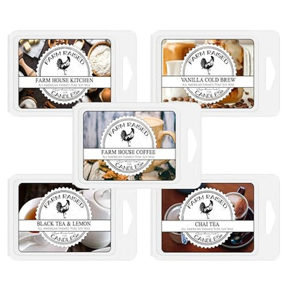 Coffee House Soy Wax Melts Variety Pack, 5 Count 1 Pound Pack
