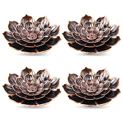 4Pack Incense Holder Cone Incense Burner Holder with Ash Catcher for Home Office Fragrance Accessories