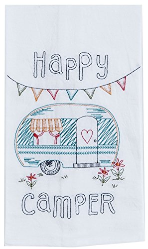 Happy Camper 3 Piece Kitchen Bundle, Towel with Salt and Pepper Shakers