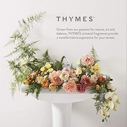 Thymes Reed Diffuser Oil Refill – Fragrance Oil for Diffuser Refill – Flameless Home Fragrance Products – Home Luxury Scents with Notes of Jasmine, Rose, Hyacinth, & Oak Moss (Goldleaf, 7.75 fl oz)