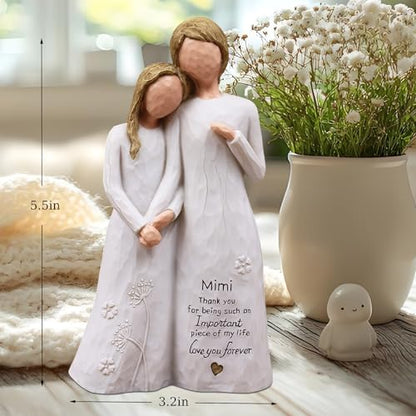Mimi Gifts for Grandma, Mimi Birthday Gifts,Mimi Figurine | Gifts for Mimi, Mimi Gifts, Grandma Gift for Birthday Christmas Mothers Day,Hand-Painted Resin Statue - style: Mimi gifts