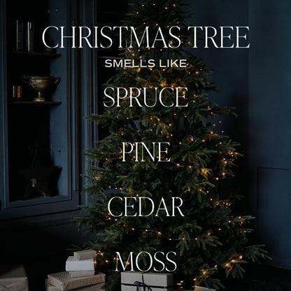 Sweet Water Decor Christmas Tree Reed Diffuser Set - Spruce, Pine Needles, Cedar, and Moss Scented Diffusers - Scent Diffusers for Home, Long Lasting Fragrance, Made in the USA - style: Christmas Tree