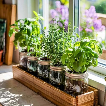 3 Assorted Herb Live Plants, Herb Plants, 4-7 Inch Tall | Moderate Watering, Full Sun, Partial Shade, Well-Drained Soil, Assorted Herb Varieties, Kitchen Garden, Patio Containers