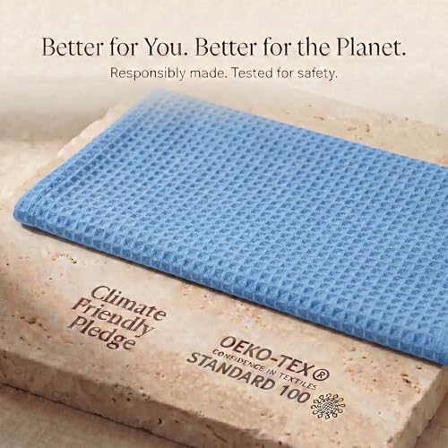 Urban Villa Kitchen Towels Cotton Dish Towels 20”x30” (Set of 6) Sky Blue - color: 071 Sky Blue, size: 18" x 28" (Set of 6)