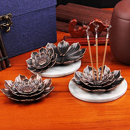 4Pack Incense Holder Cone Incense Burner Holder with Ash Catcher for Home Office Fragrance Accessories