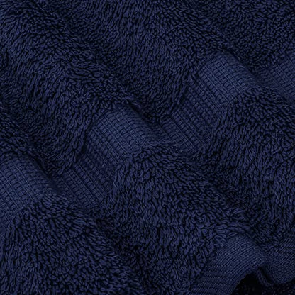 Chakir Turkish Linens | Hotel & Spa Quality 100% Cotton Premium Turkish Towels | Soft & Absorbent (6-Piece Hand Towels, Navy) - color: Navy