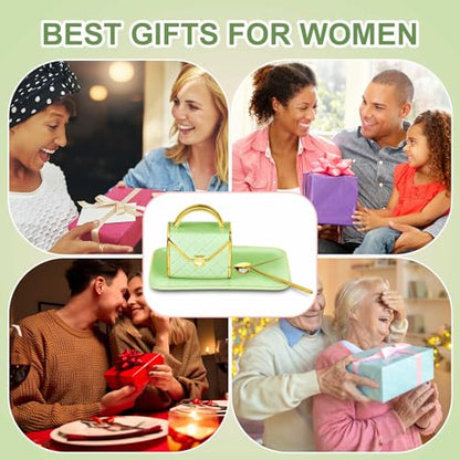 Zubebe 1 Set Coffee Mug Elegant Handbag Shaped Cup Modern Ceramic Purse Mug with Spoon and Saucer, 10oz Cute Creative Tea Cup for Woman Girls Gift (Light Green) - color: Light Green