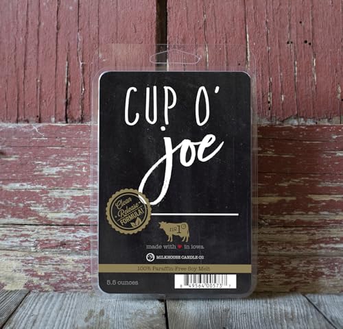 Milkhouse Cup O' Joe Soy Wax Melts for Wax Warmer, 5.5 oz | Clean-Burning, Premium Fragrance Oil, Made in the USA - color: Cup O' Joe
