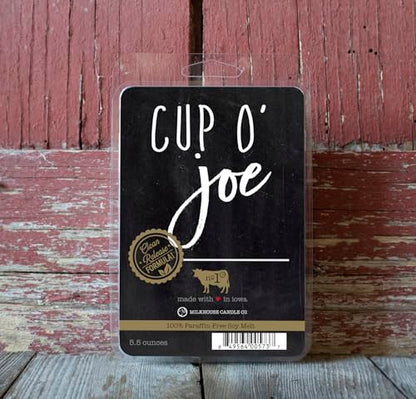 Milkhouse Cup O' Joe Soy Wax Melts for Wax Warmer, 5.5 oz | Clean-Burning, Premium Fragrance Oil, Made in the USA - color: Cup O' Joe