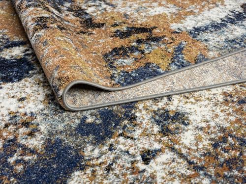 Keen Home Design Abstract Non-Shedding Entryway Rug, Soft Thick Pile, 2x3 | Polypropylene High Pile, Jute Back; Ideal For Bedside, Entryway, Home Office, Nursery - color: Skies Multi, size: 2' x 3' (Rectangular)