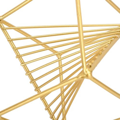 Metal Table Top Decor,Gold 3D Metal Geometric Sculpture Home Table Top Decor Balls Decorative Sphere Art Decor for Living Room Office, Gavigainbxu23v6gsq