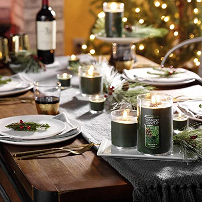 Yankee Candle Balsam & Cedar Scented Classic Large 22oz Dual-Wick Tumbler Candle Over 75 Hours Burn Time - color: Balsam & Cedar, size: Large 2-Wick Tumbler