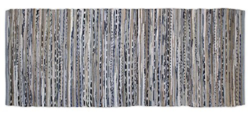 DII Chindi Home Collection Handwoven Multicolor Area Rag Rug, 2 3" x 6', Gray - color: Grey, size: 2'3" x 6' (Rectangular)