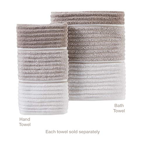 SKL Home Planet Ombre 100% Turkish Cotton Premium Bath Towel, 600 GSM, Soft & Absorbent, Taupe - color: Planet Ombre, Taupe, style: Bath Towel