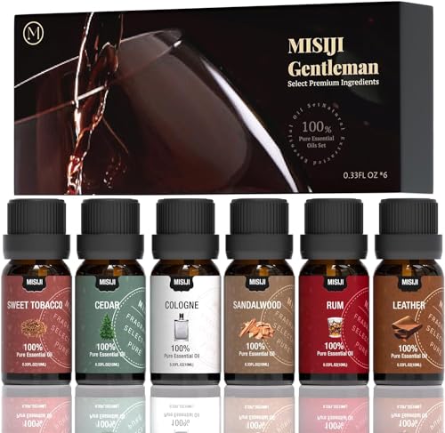 Essential Oils Set-Essential Oils for Diffuser for Home, Diffuser Oils Scents for Aromatherapy,Laundry,Candle&Soap Making,Humidifiers 6 X 10ML - color: Black-02