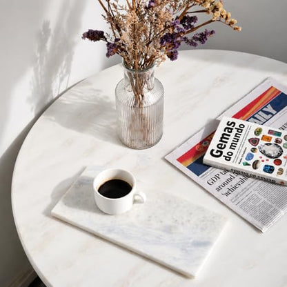 Marble Tray 12"x6", Small Natural Marble Board, Stone Slab for Bathroom Kitchen Counter Sink, Rectangular Candle Plate, Perfume Jewelry Trays(Namib Fantasy) - color: 12"x6"-namib Fantasy