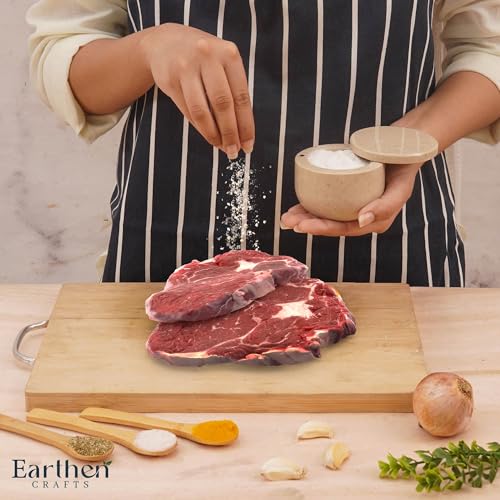 Marble Salt Cellar with Swivel Lid 3 Inch Beige Stone Mini Salt Box for Kitchen Counter with Magnetic Closure, 2.5 OZ Capacity, Ideal for Kosher Salt and Gourmet Seasonings - color: Verona