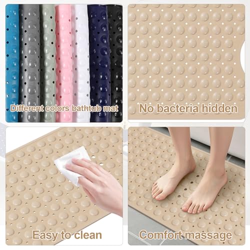 XLHOMO 26PC Bathroom Accessories Set - Gorgeous Beige Bathroom Set, Bathroom Accessory Set, Shower Curtain Set with Bathtub Mats for Shower Tub, Trash Can & Soap Dispenser - size: Bath Set+Bathtub Mat+Shower Curtain&Rugs, style: Beige&Gold