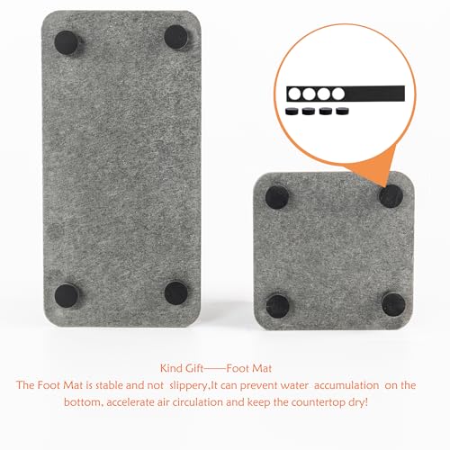NiuYichee Set of 4 Water Absorbent Diatomite Coasters, Diatomaceous Earth Kitchen Soap Dish, Bathroom Trays, Water Absorbing Stone Used for Hand Soaps & Plants & Toiletries in The Modern Home - color: Set of 4 Grey