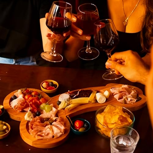 Bachelorette Party Serving Boards Funny Charcuterie Wood Tray 9.5 Inch | Wood Aperitif Board Wooden Cheese Platter for Bridal Shower Hen Party Housewarming Gag Table Topper Decor 3 Compartments - size: Wood