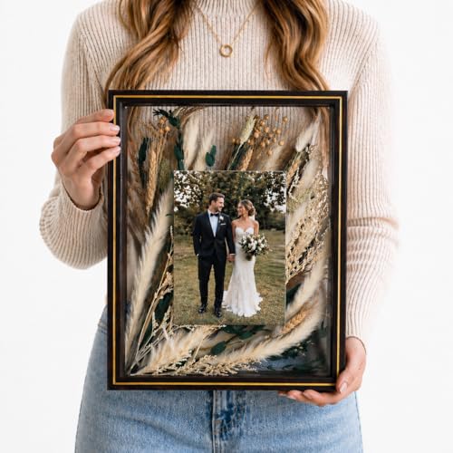 Pressed Flower Frame 11x14 Floating Glass for Dried Flowers