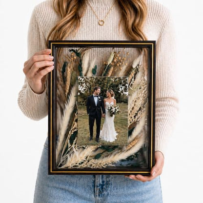 Pressed Flower Frame 11x14 Floating Glass for Dried Flowers
