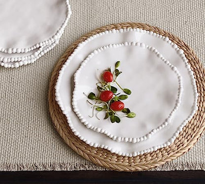VIDA Alegria 9 Salad Plate (White) - style: Modern