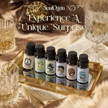 Soulorigin Hotel Fragrance Oils Set, Essential Oil Gift Set for Diffuser, Hotel Scent Diffuser Oil, Diffuser Scents Oil for Home, White Tea, Jasmine Mint, Sandalwood, Luxury Night, Seaside, Myway - color: Hotel