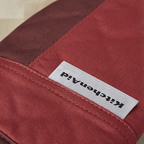 KitchenAid Beacon Two-Tone Non-Slip Mini Oven Mitt Set, Smoked Paprika, 5.5"x8", 2 Piece - color: Smoked Paprika