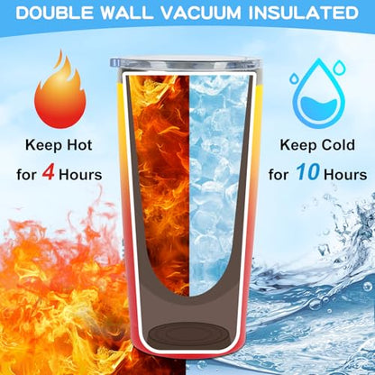 4 Pack Girls Trip Tumbler Set | 20oz Stainless Steel Insulated Tumblers with Lids Straws, Girls Trip Gifts for Women Friends, 2026 Gradient Tumblers - color: Style 1