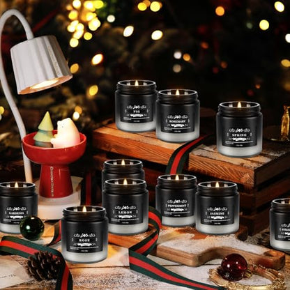 12-Pack Scented Candles Set - Men Candles for Home Scented, 3.5oz Soy Wax, Long Lasting Candle, Soy Candle Gifts Set for Men, Birthday, Valentine, Christmas, Anniversary Present - color: 12Pack-Black gradient