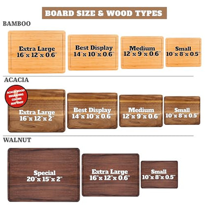 Personalized Cutting Board, Wedding Gifts for Couples 2026, Custom Engraved Unique Present with Names & Date, Unique Holiday, Bridal Shower, Engament, Christmas,Housewarming, Anniversary & Newlyweds