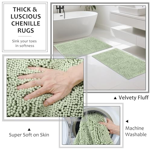 XLHOMO Light Green Bathroom Sets with Shower Curtain and Rugs, 8-Piece Resin Bathroom Accessories Sets Complete, Soap Dispenser, Toothbrush Holder, Tumbler, Tray & Apothecary Jars Bathroom Essentials - color: Green, size: Resin Bath Set Complete