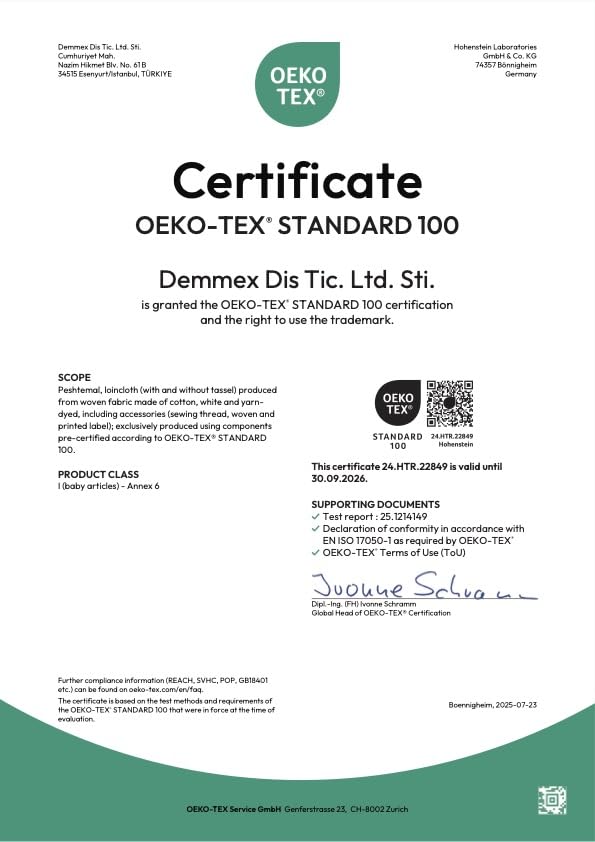 DEMMEX Organic Cotton Waffle Weave Turkish Towel Set for Bathroom, 1 Bath & 2 Large Hand Towels, 100% Oeko-TEX Certified Premium Turkish Cotton, Super Soft Lightweight Quick Dry (Slate Blue)