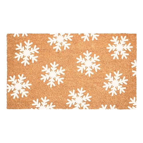 Calloway Mills Colorful Snowflake Doormat (White, 17" x 29" x 0.60") - color: White, size: 1'5" x 2'5" (Rectangular)