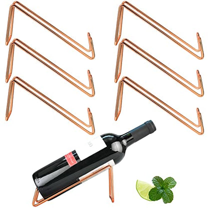 SuproBarware Wine Rack - Stainless Steel Single Wine Bottle Holder Rack, Stylish Wine Bottle Organizer Great for Wine Lovers (cp 6) - color: Cp 6