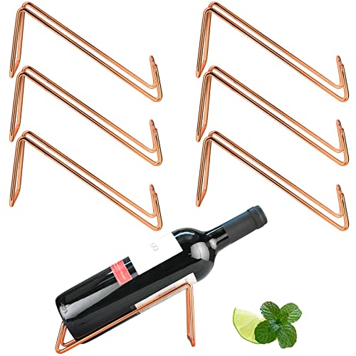 SuproBarware Wine Rack - Stainless Steel Single Wine Bottle Holder Rack, Stylish Wine Bottle Organizer Great for Wine Lovers (cp 6) - color: Cp 6