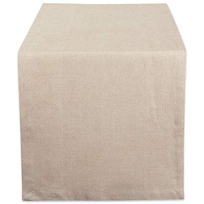 DII Chambray Kitchen, Tabletop Collection, Natural, 14x72 Table Runner - color: Natural, size: 14x72" Table Runner