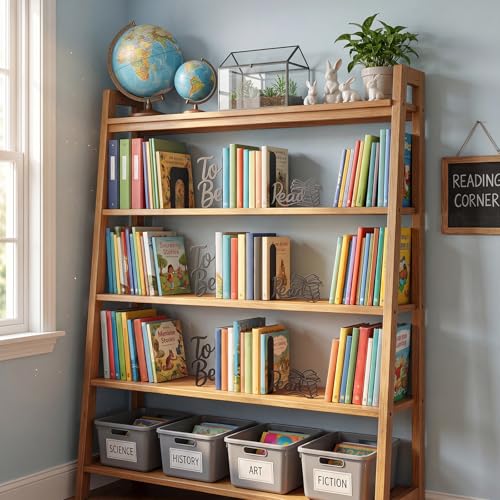 Sintuff 2 Pcs Metal Bookends to Be Read Book Ends for Shelves Decorative Bookshelf Hollow Letter Bookends Home Library Office School Desk Bookshelf Decor for Back to School Book Lovers Gift - style: To Be Read