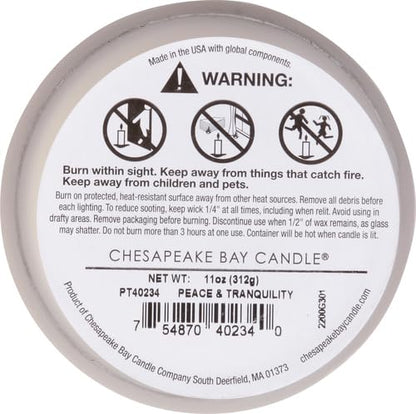 Chesapeake Bay Candle Scented Candle Peace + Tranquility (Cashmere Jasmine) 3-Wick Coffee Table Jar,(Pack of 4) - color: Peace + Tranquility, size: 3-Wick (Pack of 4)