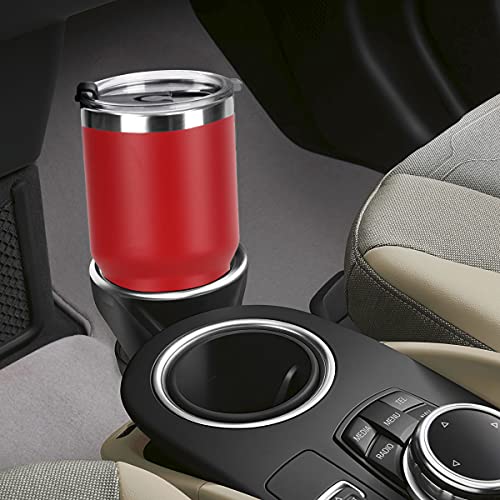 SYACOT 30oz Tumbler Double Wall Stainless Steel Vacuum Insulated Travel Mug with Splash-Proof Lid Metal Straw and Brush - color: Red-30oz