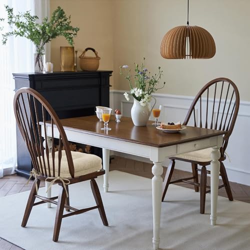 baibu Patented Dining Chair Cushions, 2 Pack, 16.5 x 16.5 x 3.5 in, Beige | Two dual-layer memory foam cushions with silicone non-slip bases, secure ties and removable machine-washable covers. - color: Beige, size: 2 Count (Pack of 1)