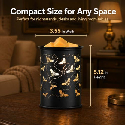 Metal Wax Melt Warmer Electric Candle Fragrance Burner | Oil Burner 2 in 1，Gifts for Women，Mother's Day，for Home Office Bedroom，Bee Decorations - style: bee
