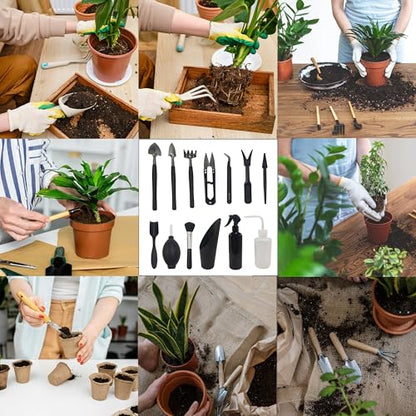 13Pcs Succulent Tools Set Mini Garden Tool Kit Transplanting Tools for Succulent Care Miniature Gardening Plant Watering Houseplant