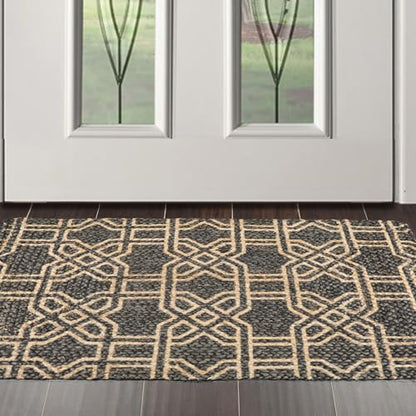 Soft Indoor Area Rug 2'x3' – 100% Polyester Non-Slip Small Accent Rug for Bedroom, Living Room, Entryway, Bathroom – Machine Washable Modern Carpet Floor Mat (1, #18) - color: #18