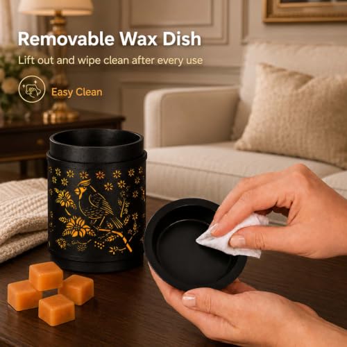 mocosa Metal Wax Melt Warmer Electric Candle Fragrance Burner | Oil Burner 2 in 1，Gifts for Women，Mother's Day，for Home Office Bedroom，Cardinal Decorations - style: Cardinal